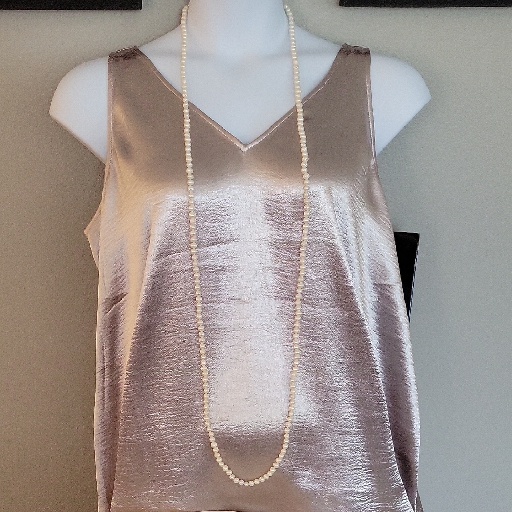 Gorgeous, Genuine Pearl Strand Necklace In Off-white